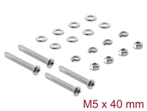 Delock Lüfterschrauben Set M5 x 40 mm 20-teilig