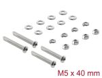 Delock Lüfterschrauben Set M5 x 40 mm 20-teilig