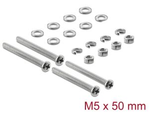Delock Lüfterschrauben Set M5 x 50 mm 20-teilig
