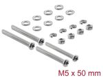 Delock Lüfterschrauben Set M5 x 50 mm 20-teilig