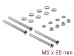 Delock Lüfterschrauben Set M5 x 65 mm 20-teilig