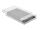 Delock Externes Gehäuse für 3.5″ SATA HDD mit USB Type-C™ Buchse transparent - werkzeugfrei