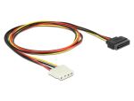 Delock Stromkabel SATA 15 Pin Stecker > 4 Pin Buchse 100 cm