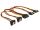 Delock Kabel SATA 15 Pin Strom Stecker mit Einrastfunktion > SATA 15 Pin Strom Buchse 2 x gerade / 2 x unten 30 cm