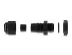 Delock Kabelverschraubung M12 x 1,5 mm 10 Stück schwarz