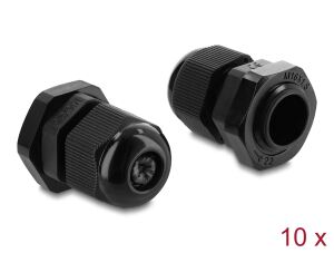 Delock Kabelverschraubung M16 x 1,5 mm 10 Stück schwarz