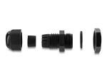 Delock Kabelverschraubung M16 x 1,5 mm 10 Stück schwarz