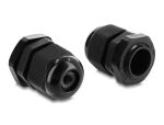 Delock Kabelverschraubung M18 x 1,5 mm 10 Stück schwarz