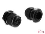 Delock Kabelverschraubung M20 x 1,5 mm 10 Stück schwarz