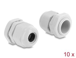 Delock Kabelverschraubung M20 x 1,5 mm 10 Stück grau