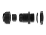 Delock Kabelverschraubung M22 x 1,5 mm 10 Stück schwarz