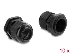 Delock Kabelverschraubung M24 x 1,5 mm 10 Stück schwarz