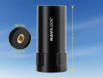 Navilock GNSS Multiband Antenne SMA Stecker 35 dB aktiv outdoor schwarz 5,6 cm