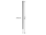 Delock WiFi 5800 MHz Antenne N Stecker 10 dBi omnidirektional starr outdoor grau 60 cm