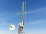Delock 4G Antenne SMA Stecker 2 - 3 dBi starr omnidirektional Wand- und Mastmontage outdoor grau 25 cm