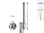 Delock 5G LTE Antenne N Buchse 3,5 - 6,0 dBi omnidirektional starr outdoor grau 30 cm