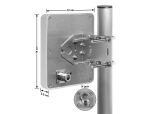 Delock WiFi 6 Antenne N Buchse 9 - 12 dBi direktional Wand- und Mastmontage outdoor weiß