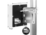 Delock WiFi 6 Antenne N Buchse 9,0 - 10,5 dBi direktional Wand- und Mastmontage outdoor weiß