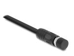 Delock Schutzkappe für M12 Stecker verschraubbar Kunststoff IP67 staub- und wasserdicht schwarz