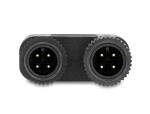 Delock M12 Y-Splitter A-kodiert 4 Pin 1 x Buchse zu 2 x Stecker