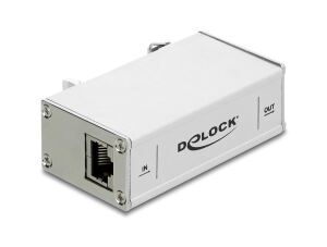 Delock Netzwerk Überspannungsschutz RJ45 10G Hutschienenmontage