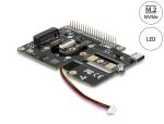 Delock Adapter Raspberry Pi 5 zu 1 x M.2 NVMe Key M Slot