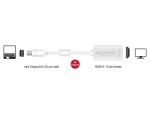 Delock Adapter mini DisplayPort 1.2 Stecker > HDMI Buchse 4K Passiv weiß
