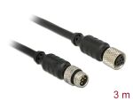 Navilock Verlängerungskabel M8 Stecker > M8...