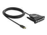 Delock Adapter USB Type-C™ 2.0 Stecker > 1 x Parallel DB25 Buchse