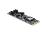 Delock CAN 2.0 / CAN FD Interfacekarte PCIe M.2 Key B+M auf 2 x D-Sub 9 Pin, bis 8 Mbps mit Isolation und Überspannungsschutz