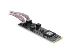 Delock CAN 2.0 / CAN FD Interfacekarte PCIe M.2 Key B+M auf 2 x D-Sub 9 Pin, bis 8 Mbps mit Isolation und Überspannungsschutz