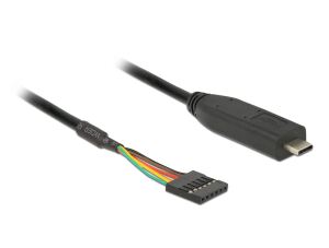Delock Konverter USB Type-C™ 2.0 Stecker zu TTL (3,3 V) 6 Pin Pfostenbuchse 2,0 m
