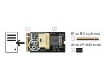 Delock Adapter M.2 Key M > SFF-8643 NVMe horizontal 2242