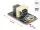 Delock Adapter M.2 Key M > SFF-8643 NVMe horizontal 2242