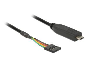 Delock Konverter USB Type-C™ 2.0 Stecker zu TTL 5 V Pfostenbuchse 6 Pin 2,0 m