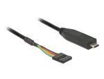 Delock Konverter USB Type-C™ 2.0 Stecker zu TTL 5 V Pfostenbuchse 6 Pin 2,0 m