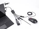 Delock 4 Port USB 5 Gbps Kabel-Hub mit USB Type-C™...