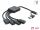 Delock 4 Port USB 5 Gbps Kabel-Hub mit USB Type-C™ oder USB Typ-A Stecker zu 2 x USB Typ-A Buchse + 2 x USB Type-C™ Buchse - 25 cm