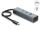 Delock 4 Port USB 5 Gbps Hub mit USB Type-C™ Stecker zu 2 x USB Typ-A Buchse + 2 x USB Type-C™ Buchse und PD 100 W