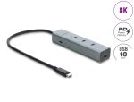 Delock 5 Port USB Type-C™ 10 Gbps Hub mit 8K...