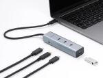 Delock 5 Port USB Type-C™ 10 Gbps Hub mit 8K Videoausgang und PD 3.0 100 Watt