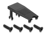 Delock Installationssteckverbinder GST18 kompatibel 4-polig, Schraubanschluss, schwarz 1 Satz