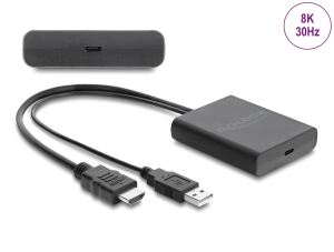 Delock Adapter HDMI Stecker zu USB Type-C™ Buchse (DP Alt Mode) 8K HDR