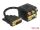 Delock Adapter DVI 24+5 Stecker zu VGA + 3 x Cinchbuchse