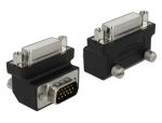 Delock Adapter DVI 24+5 Pin Buchse > VGA 15 Pin Stecker 90° gewinkelt