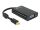 Delock Adapter mini DisplayPort 1.1 Stecker > VGA Buchse + Audio + Power schwarz