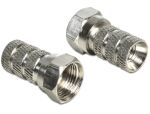Delock F Stecker für Kabel mit 5,0 - 5,2 mm Durchmesser