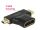 Delock Adapter High Speed HDMI mit Ethernet - HDMI-A Buchse > Mini-C Stecker + Micro-D Stecker schwarz