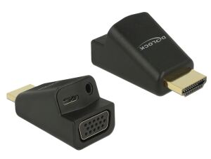 Delock Adapter HDMI-A Stecker > VGA Buchse mit Audio