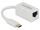 Delock USB Type-C™ Netzwerk Adapter Gigabit LAN 1 x RJ45 kompakt weiß